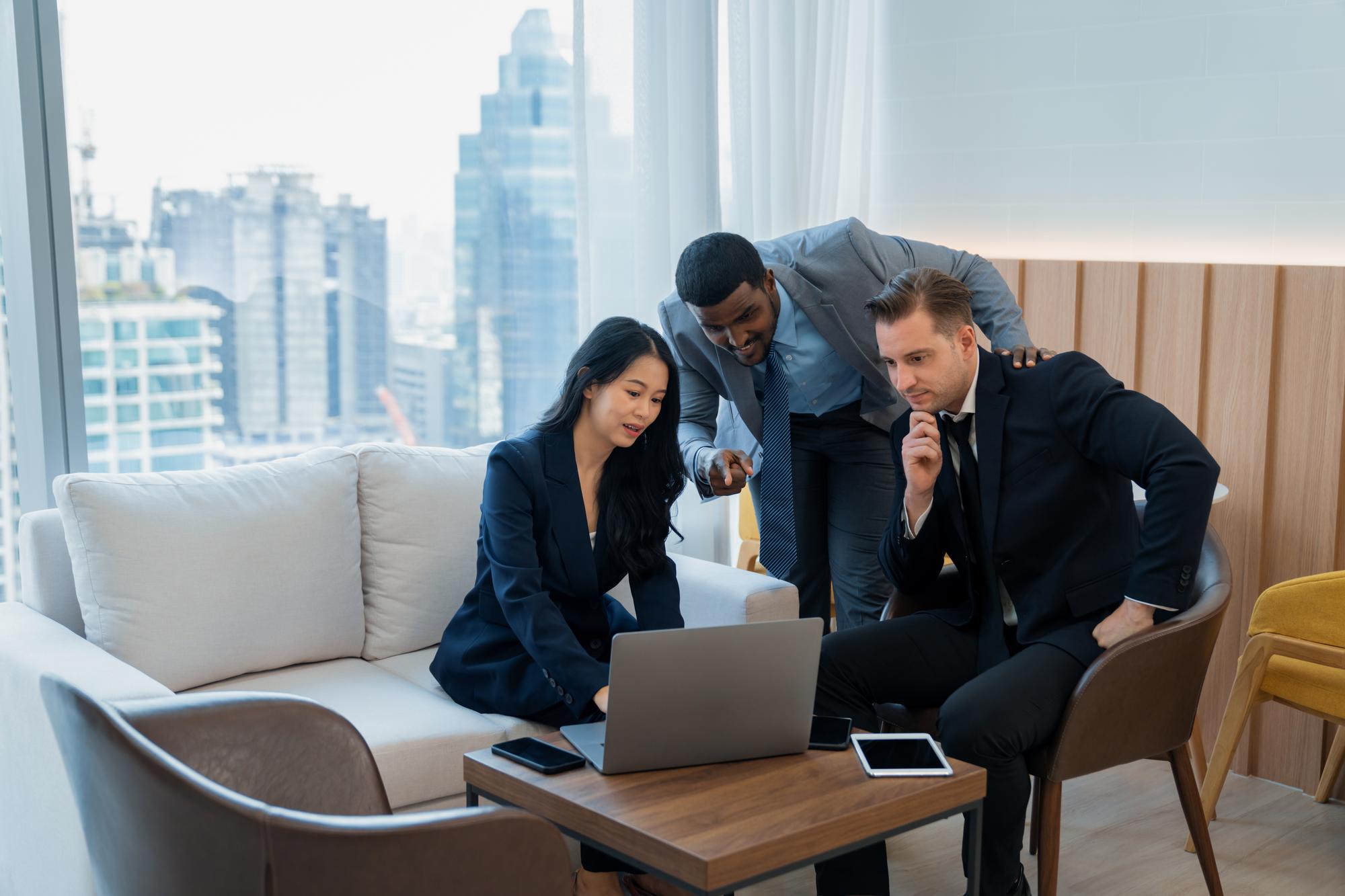 Professional digital technology team collaboration in Malaysia workplace